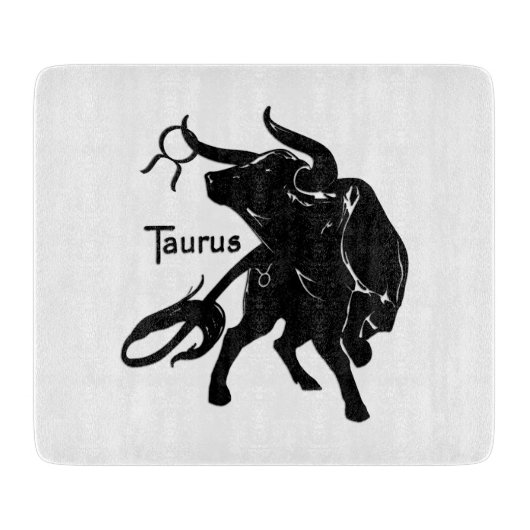 Machtige Taurus de Stier Zodiac Snijplank (Voorkant)
