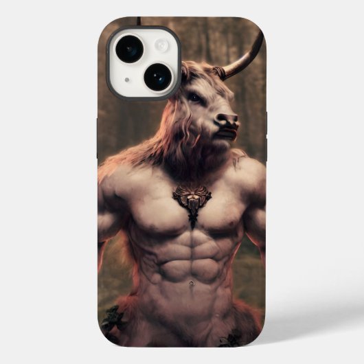 machtige taurus in het bos Case-Mate iPhone case (Achterkant)