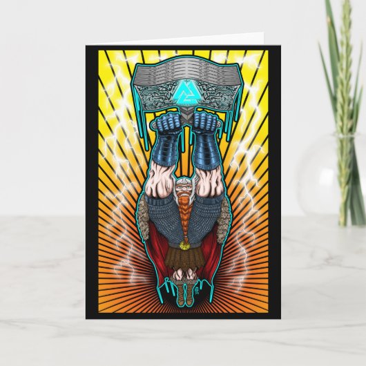 Machtige Thor - het Volledige Wenskaart van de Kaart (Voorkant)