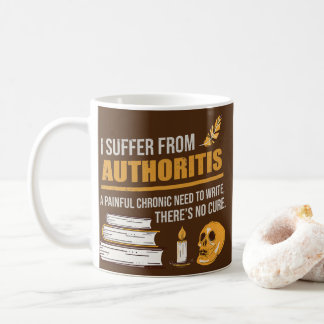 Machtiging voor schrijver schrijver boekauteur koffiemok