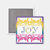 Machtswoord voor motivatie - VREUGDE Magneet (Voorkant / Achterkant)