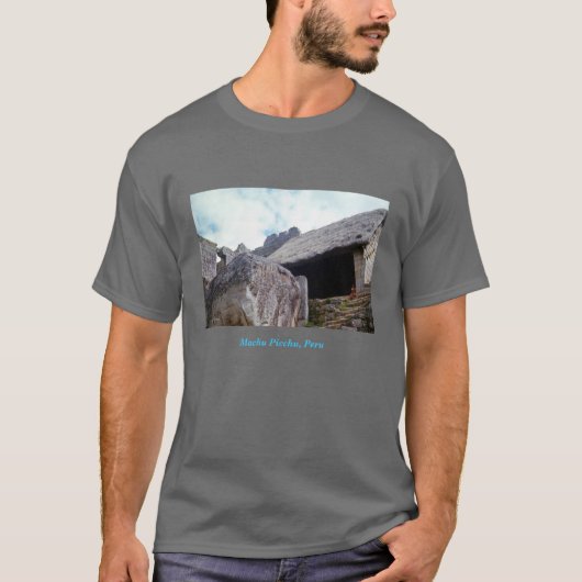 "Machu Picchu 4" donker T-shirt (Voorkant)