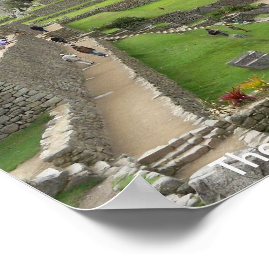 Machu Picchu Afdrukken Poster (Hoek)