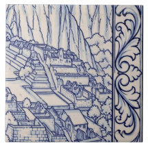 Machu Picchu Azulejo Muurschildering 4 van 6 Midde