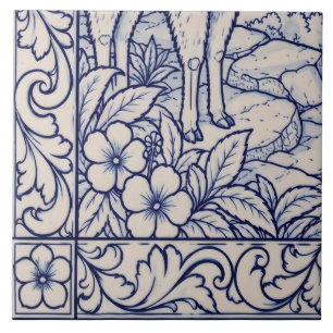 Machu Picchu Azulejo Muurschildering 5 van 6 links Tegeltje