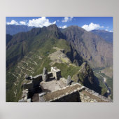 Machu Picchu bekeken vanuit de Huayna Picchu-piek; Poster (Voorkant)
