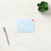 Machu-Picchu bergsilhouet Post-it® Notes (Kantoor)