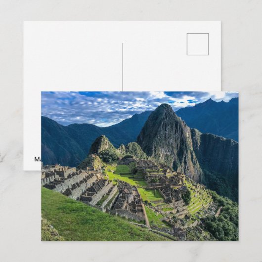 Machu Picchu Briefkaart (Voorkant / Achterkant)