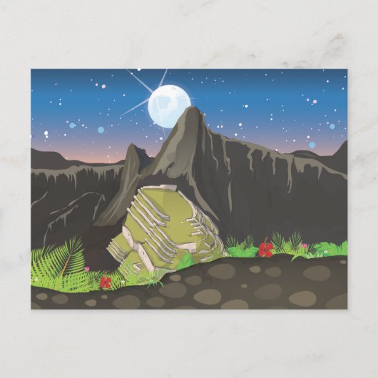 Machu Picchu Briefkaart (Voorkant)