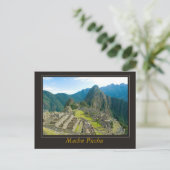 Machu Picchu Briefkaart (Staand voorkant)