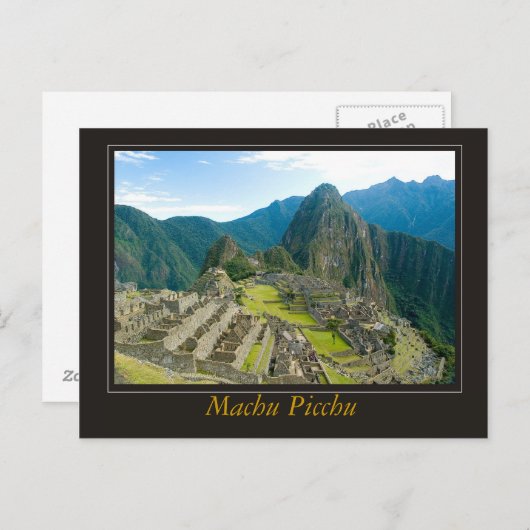 Machu Picchu Briefkaart (Voorkant / Achterkant)