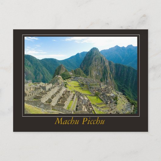 Machu Picchu Briefkaart (Voorkant)