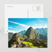 Machu Picchu Briefkaart (Voorkant / Achterkant)