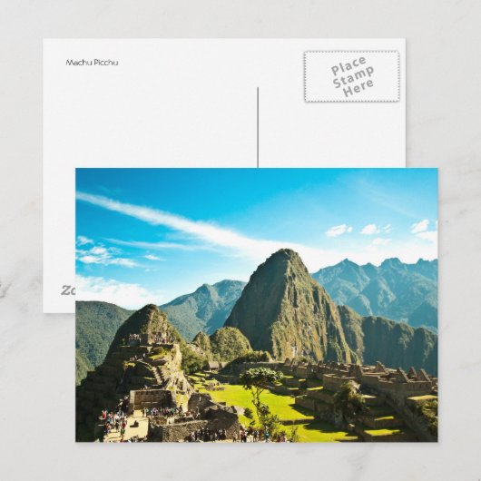 Machu Picchu Briefkaart (Voorkant / Achterkant)