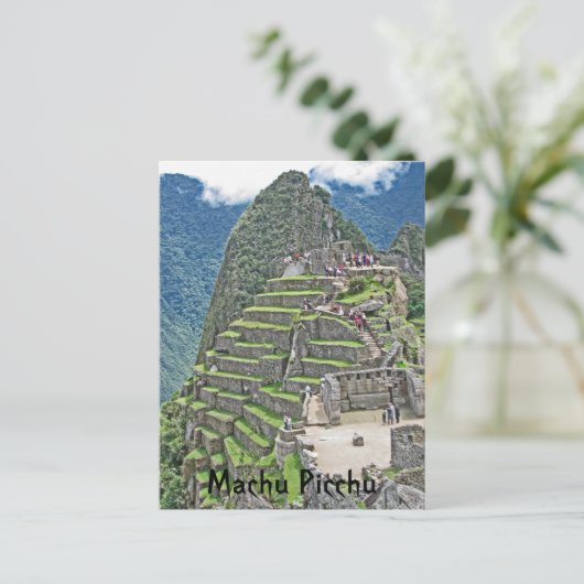 Machu Picchu Briefkaart (Staand voorkant)