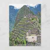 Machu Picchu Briefkaart (Voorkant)