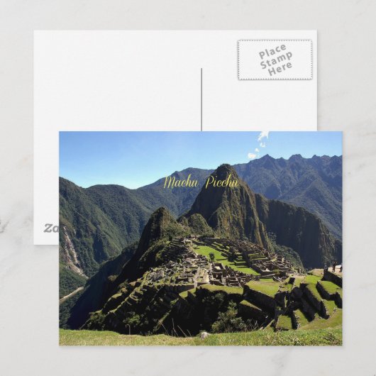 Machu Picchu Briefkaart (Voorkant / Achterkant)