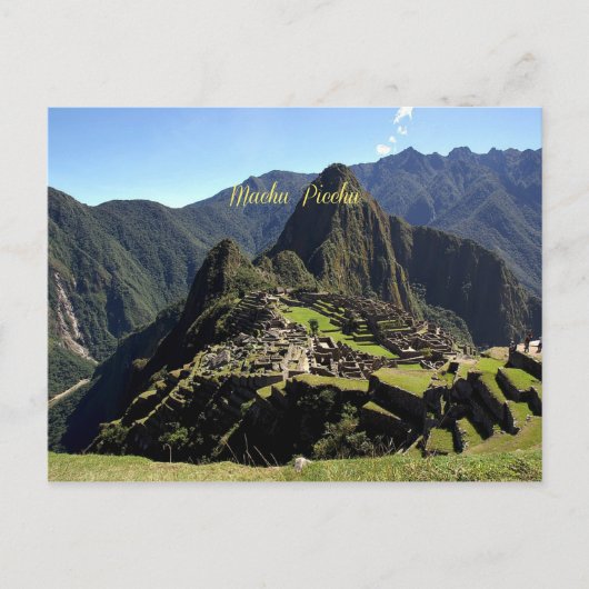Machu Picchu Briefkaart (Voorkant)