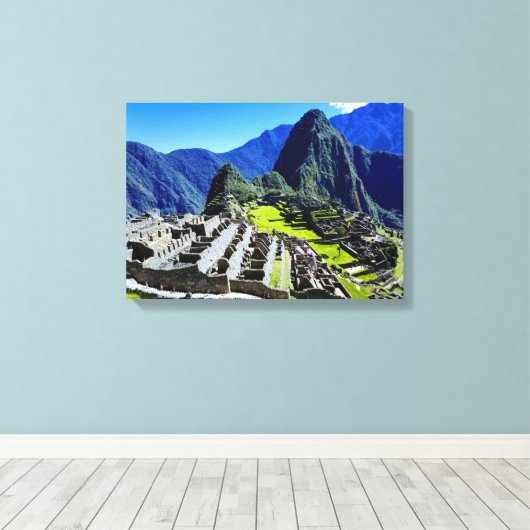 Machu Picchu Canvas Afdruk (Insitu (Houten vloer))