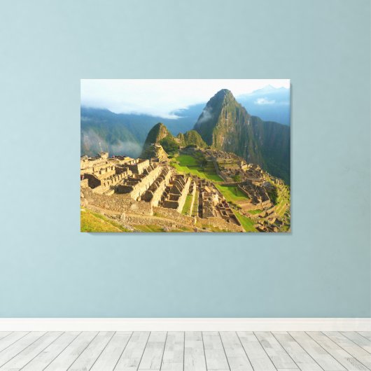 Machu Picchu Canvas Afdruk (Insitu (Houten vloer))