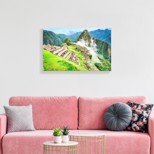 Machu Picchu Canvas, Peru, Zuid-Amerika Canvas Afdruk (Insitu (Woonkamer))
