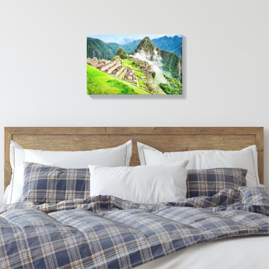 Machu Picchu Canvas, Peru, Zuid-Amerika Canvas Afdruk (Insitu (Slaapkamer))