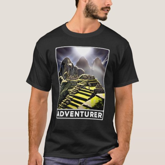 Machu Picchu Cordillera Peru Adventureur T-shirt (Voorkant)