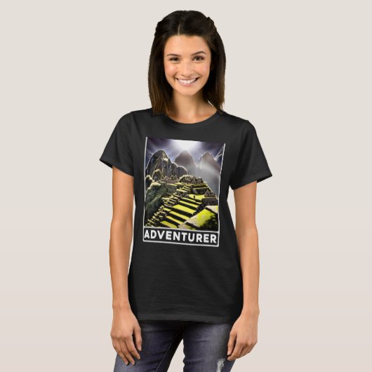 Machu Picchu Cordillera Peru Adventureur T-shirt (Voorkant volledig)