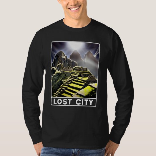Machu Picchu Cordillera Peru Lost City T-shirt (Voorkant)