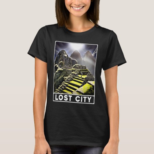 Machu Picchu Cordillera Peru Lost City T-shirt (Voorkant)