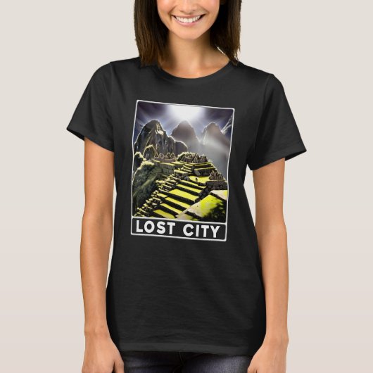 Machu Picchu Cordillera Peru Lost City T-shirt (Voorkant)