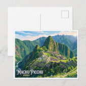 Machu Picchu Cusco Peru Briefkaart (Voorkant / Achterkant)