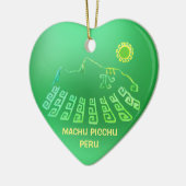 Machu Picchu Cusco Peru Keramisch Ornament (Links)