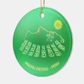Machu Picchu Cusco Peru Keramisch Ornament (Links)