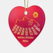 Machu Picchu Cusco Peru Keramisch Ornament (Links)