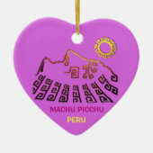 Machu Picchu Cusco Peru Keramisch Ornament (Voorkant)