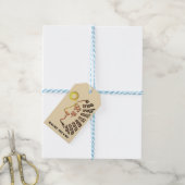 Machu Picchu Cusco Peru op beige cadeaukaartjes Cadeaulabel (Met Touw)