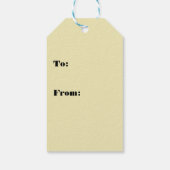 Machu Picchu Cusco Peru op beige cadeaukaartjes Cadeaulabel (Achterkant)