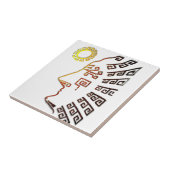 Machu Picchu Cusco Peru Tegeltje (Zijkant)