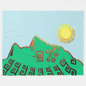 Machu Picchu Cusco Peru Tekenbak Fleece Deken (Voorkant (Horizontaal))