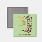 Machu_Picchu Cusco Peru Tekening Magneet (Voorkant / Achterkant)