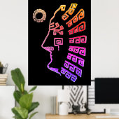 Machu Picchu Cusco Peru Tekening Poster (Thuiskantoor)