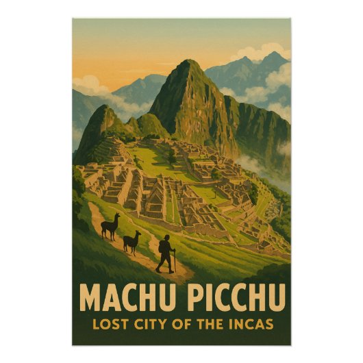 Machu Picchu, de verloren stad van de Inca’s Perfect Poster (Voorkant)