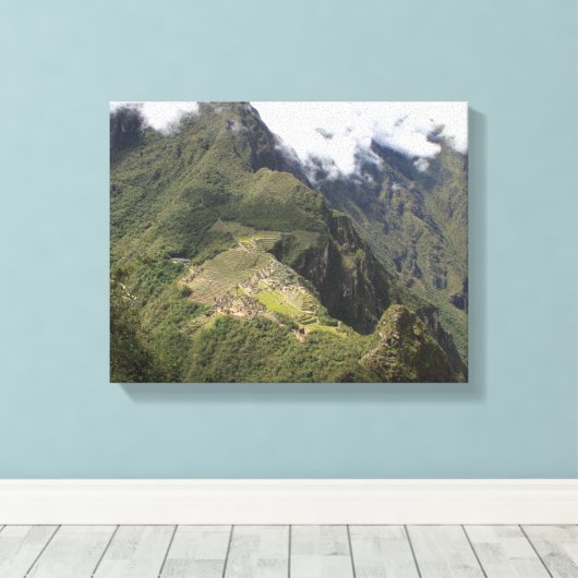 Machu Picchu Foto Canvas Afdruk (Insitu (Houten vloer))