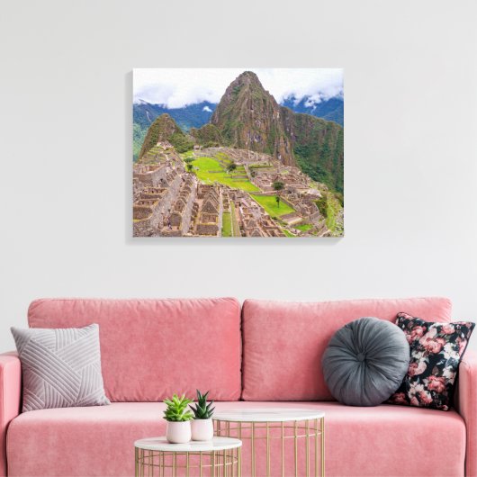 Machu Picchu foto Canvas Print (Insitu (Woonkamer))