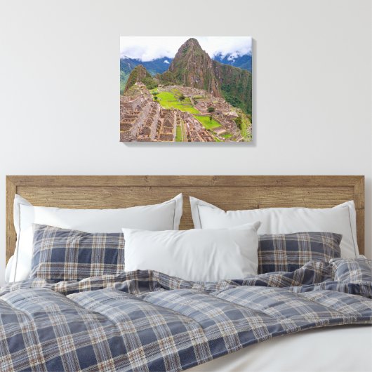Machu Picchu foto Canvas Print (Insitu (Slaapkamer))