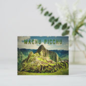Machu Picchu gestileerd Briefkaart (Staand voorkant)