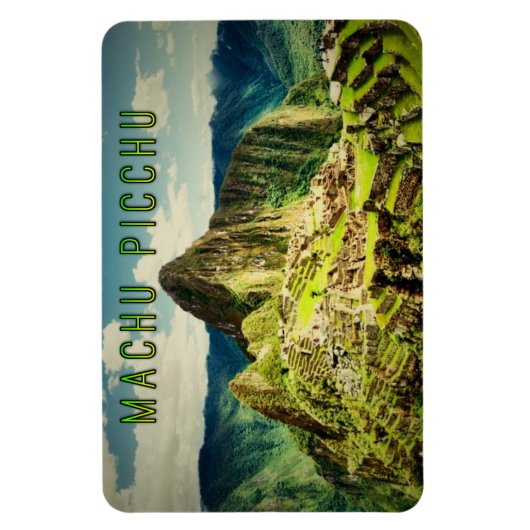 Machu Picchu gestileerd Magneet (Verticaal)