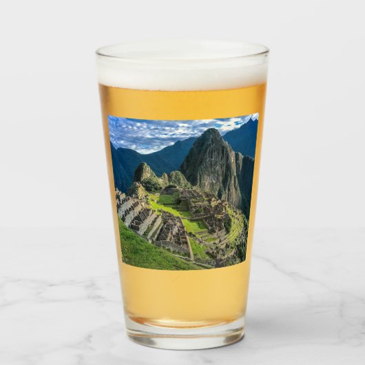 Machu Picchu Glas (Voorkant gevuld)