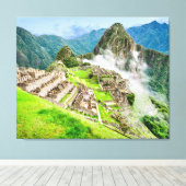 Machu Picchu groot canvas (Insitu (Houten vloer))